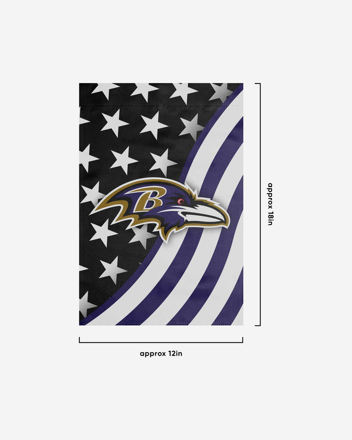 Baltimore Ravens Americana Garden Flag FOCO - FOCO.com