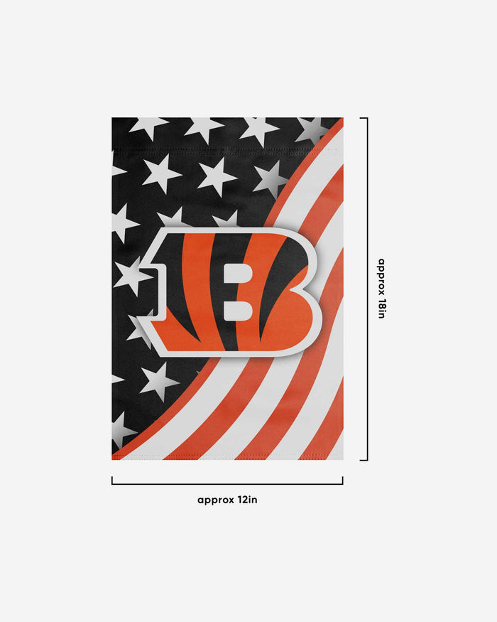 Cincinnati Bengals Americana Garden Flag FOCO - FOCO.com