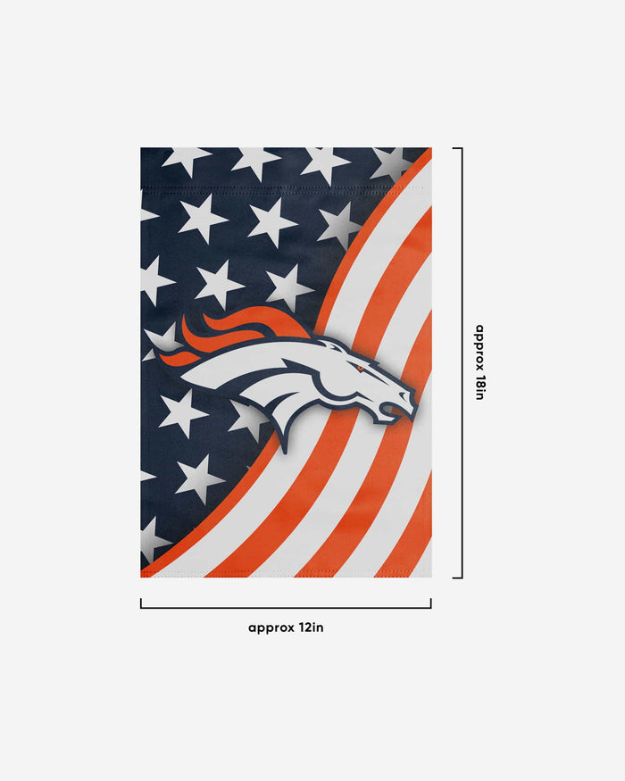Denver Broncos Americana Garden Flag FOCO - FOCO.com