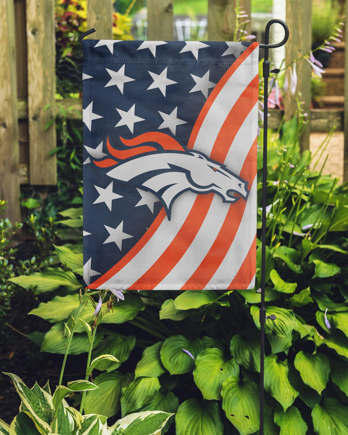 Denver Broncos Americana Garden Flag FOCO - FOCO.com