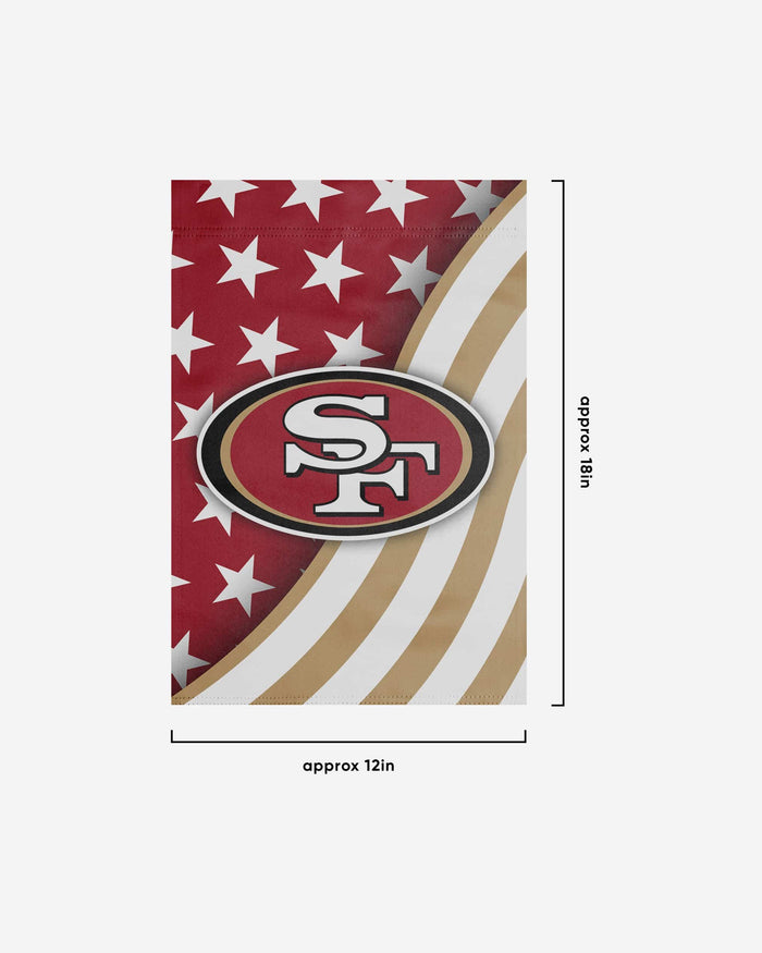 San Francisco 49ers Original Americana Garden Flag FOCO - FOCO.com
