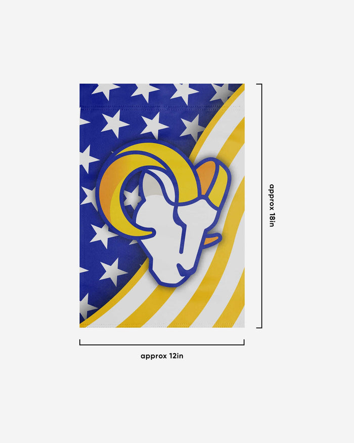 Los Angeles Rams Americana Garden Flag FOCO - FOCO.com
