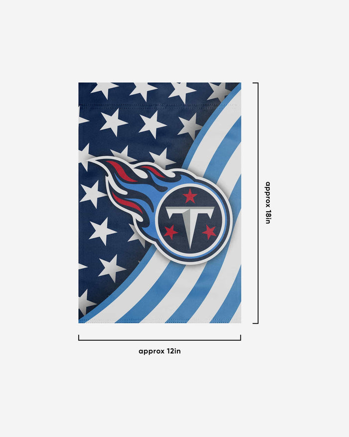 Tennessee Titans Americana Garden Flag FOCO - FOCO.com