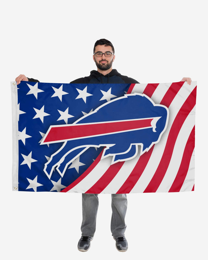 Buffalo Bills Americana Horizontal Flag FOCO - FOCO.com