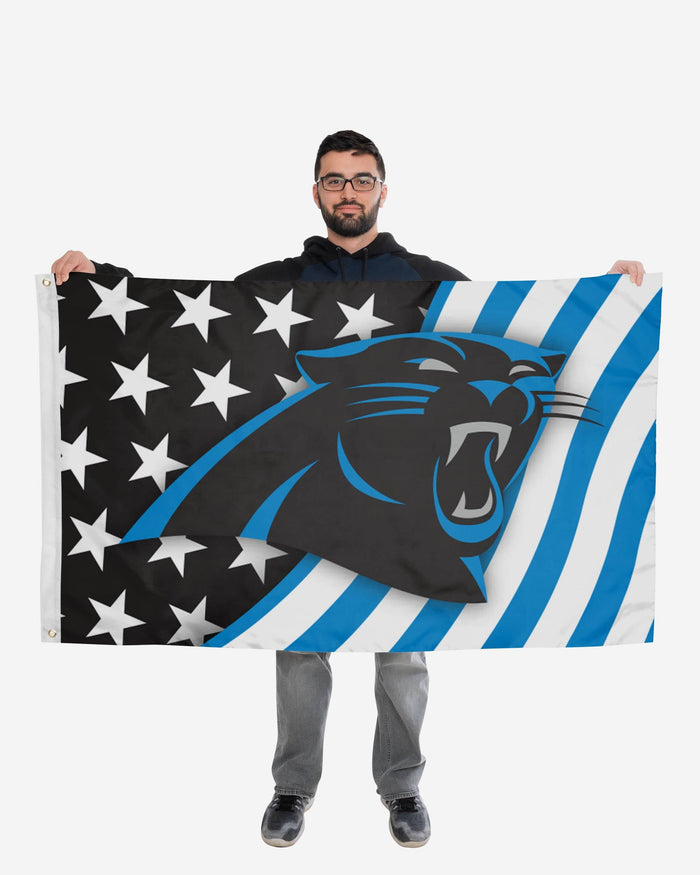 Carolina Panthers Americana Horizontal Flag FOCO - FOCO.com