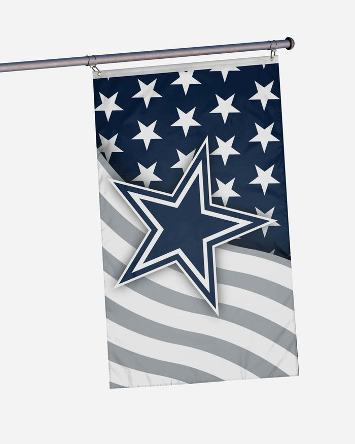 Dallas Cowboys Americana Horizontal Flag FOCO - FOCO.com
