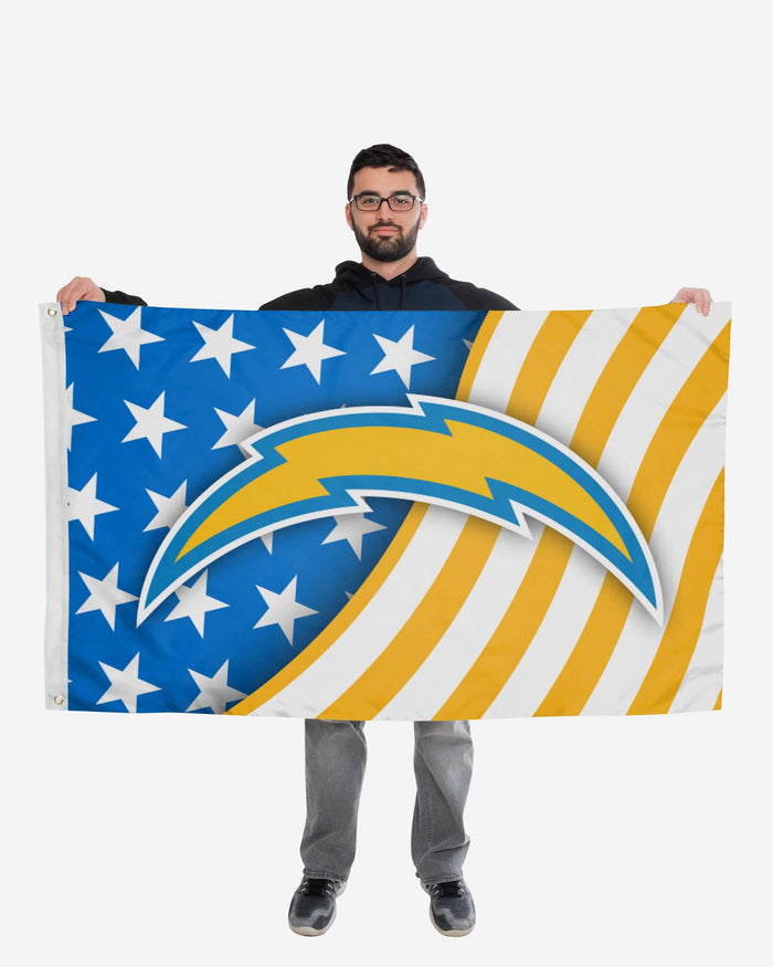 Los Angeles Chargers Americana Horizontal Flag FOCO - FOCO.com