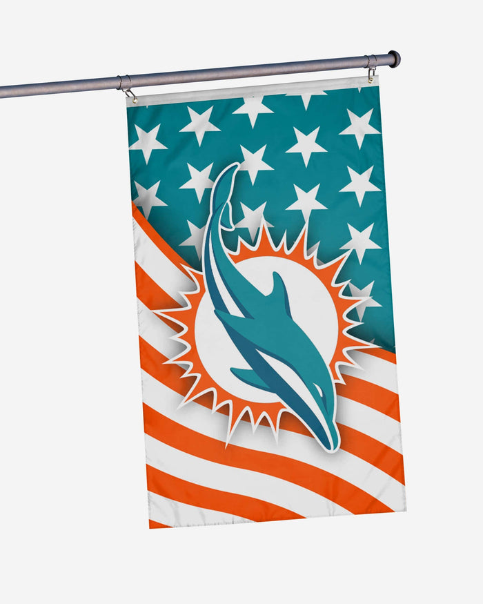 Miami Dolphins Americana Horizontal Flag FOCO - FOCO.com