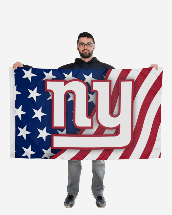New York Giants Americana Horizontal Flag FOCO - FOCO.com