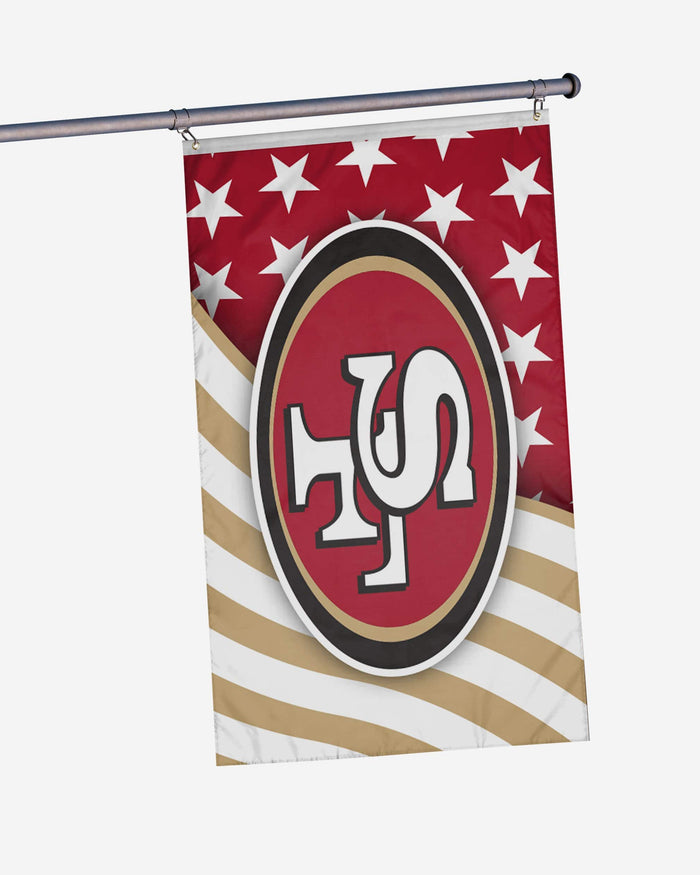 San Francisco 49ers Americana Horizontal Flag FOCO - FOCO.com