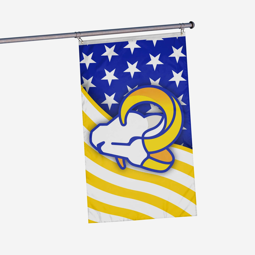 Los Angeles Rams Americana Horizontal Flag FOCO - FOCO.com