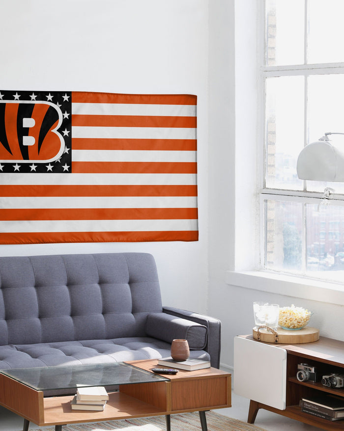 Cincinnati Bengals American Stars Horizontal Flag FOCO - FOCO.com