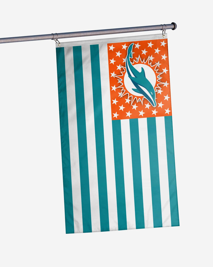 Miami Dolphins American Stars Horizontal Flag FOCO - FOCO.com