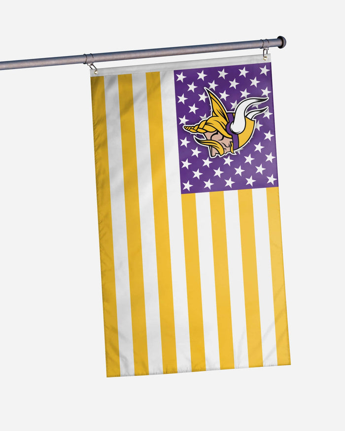Minnesota Vikings American Stars Horizontal Flag FOCO - FOCO.com