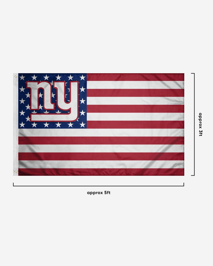 New York Giants American Stars Horizontal Flag FOCO - FOCO.com