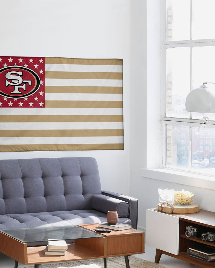 San Francisco 49ers American Stars Horizontal Flag FOCO - FOCO.com