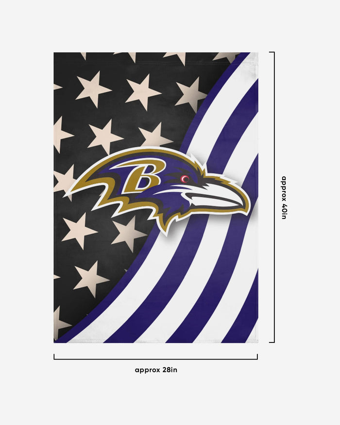 Baltimore Ravens Americana Vertical Flag FOCO - FOCO.com