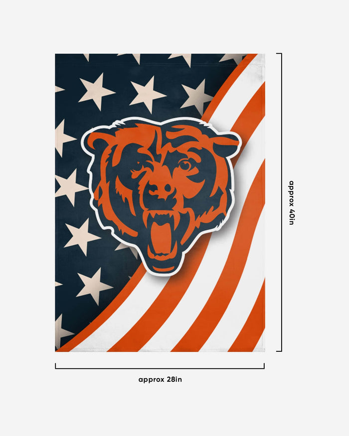 Chicago Bears Americana Vertical Flag FOCO - FOCO.com