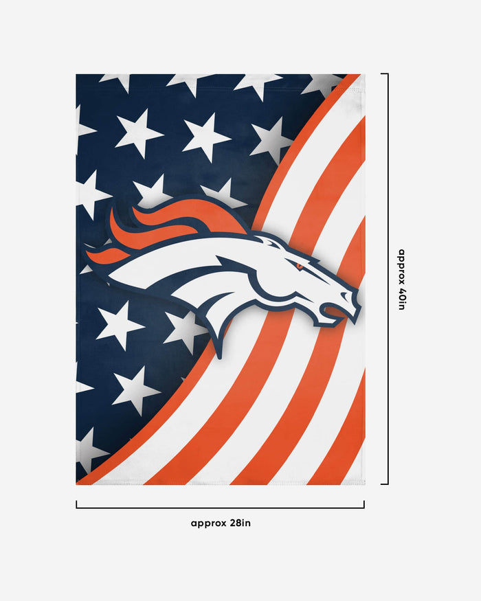 Denver Broncos Americana Vertical Flag FOCO - FOCO.com