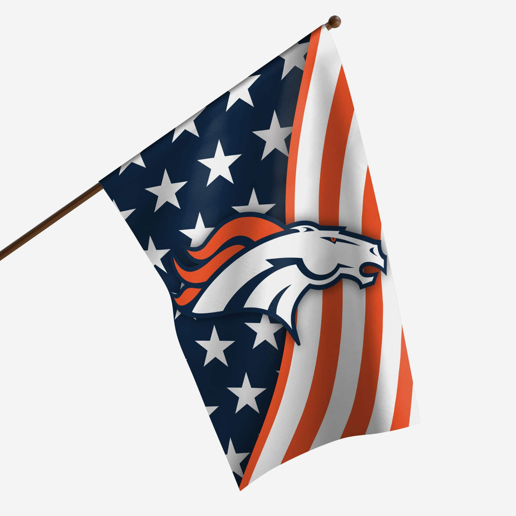 Denver Broncos Americana Vertical Flag FOCO - FOCO.com