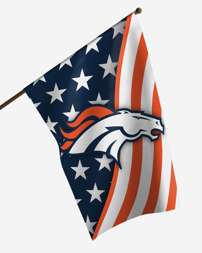Denver Broncos Americana Vertical Flag FOCO - FOCO.com