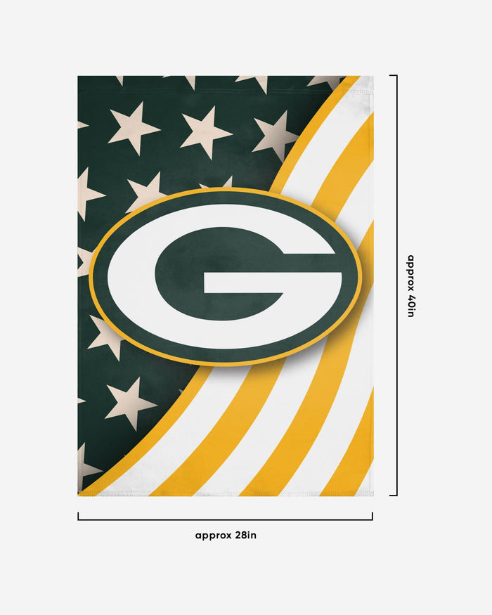Green Bay Packers Americana Vertical Flag FOCO - FOCO.com