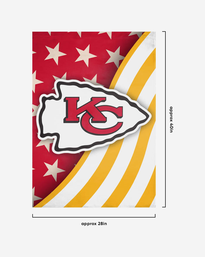 Kansas City Chiefs Americana Vertical Flag FOCO - FOCO.com