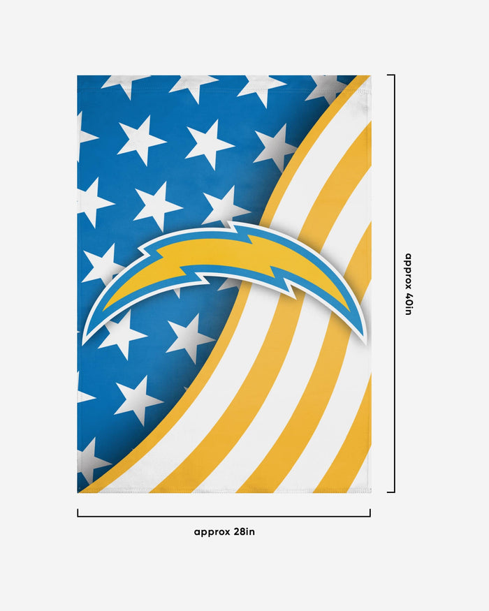 Los Angeles Chargers Americana Vertical Flag FOCO - FOCO.com