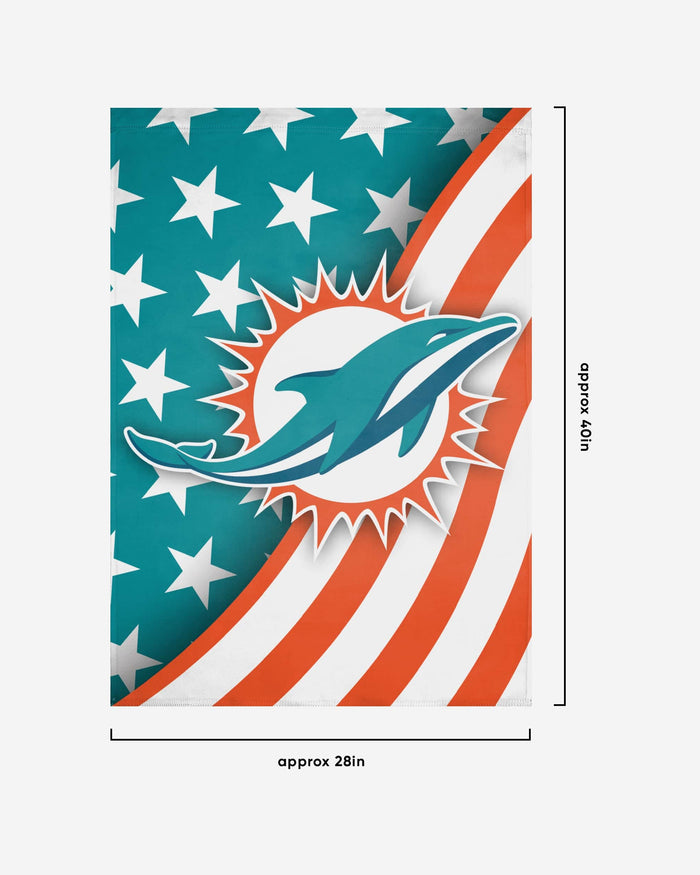 Miami Dolphins Americana Vertical Flag FOCO - FOCO.com