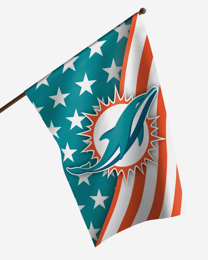 Miami Dolphins Americana Vertical Flag FOCO - FOCO.com