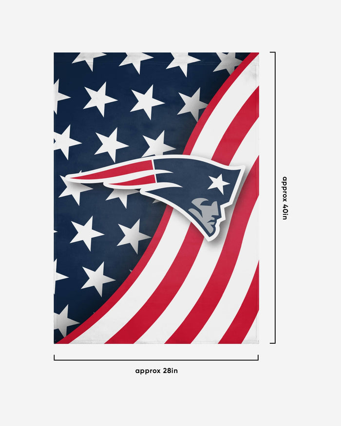 New England Patriots Americana Vertical Flag FOCO - FOCO.com