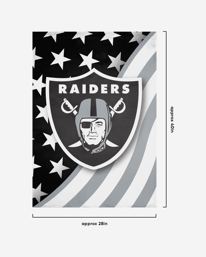Las Vegas Raiders Americana Vertical Flag FOCO - FOCO.com