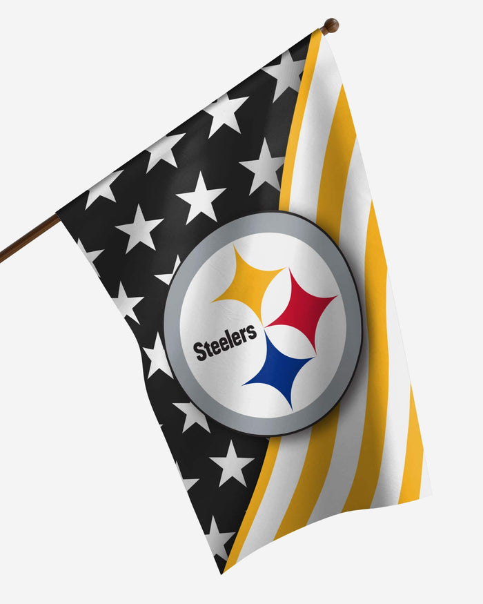 Pittsburgh Steelers Americana Vertical Flag FOCO - FOCO.com