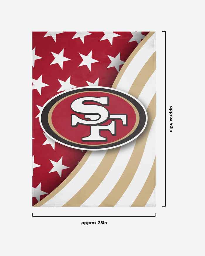 San Francisco 49ers Americana Vertical Flag FOCO - FOCO.com