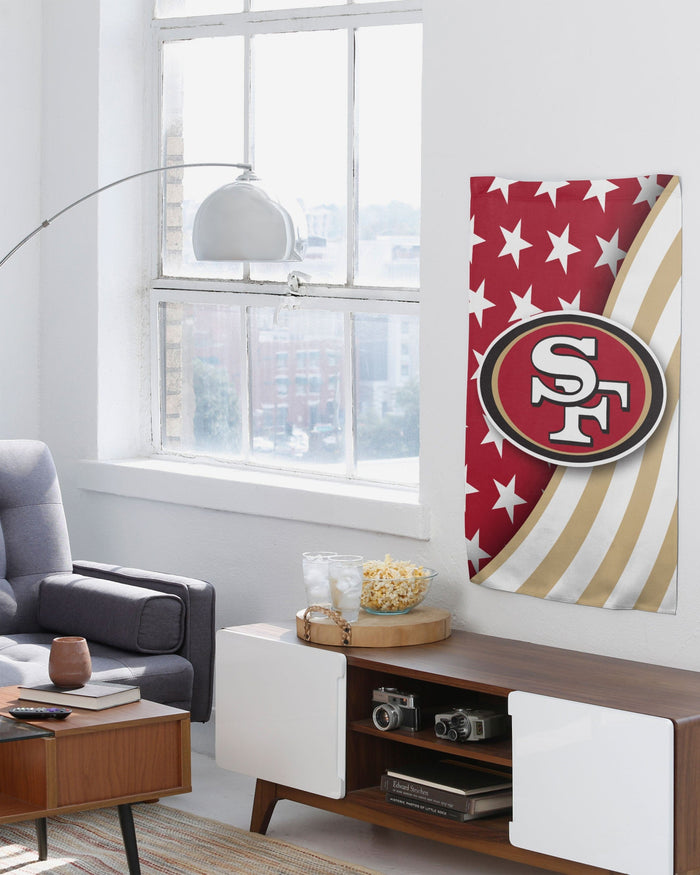San Francisco 49ers Americana Vertical Flag FOCO - FOCO.com