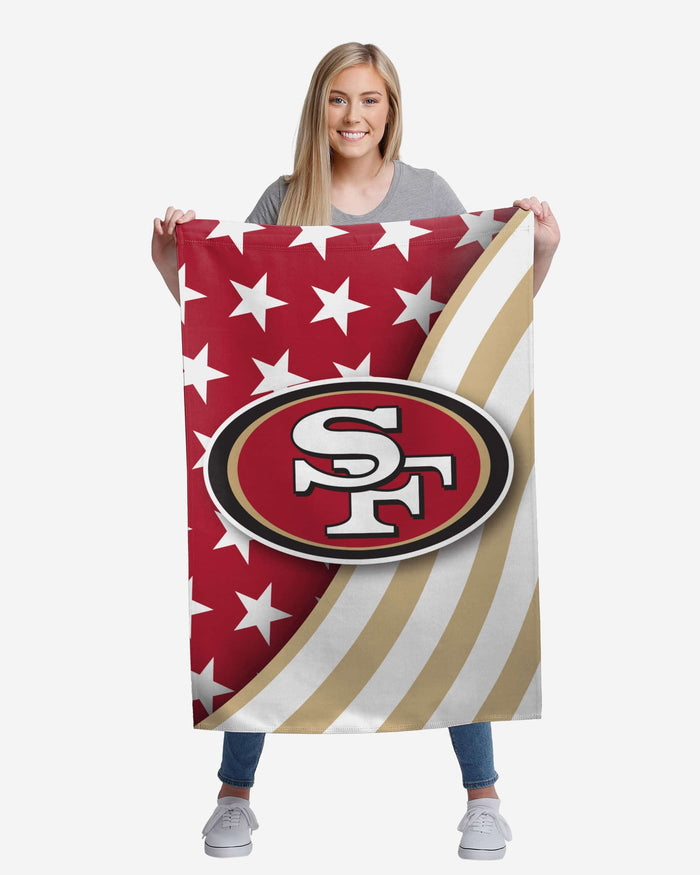 San Francisco 49ers Americana Vertical Flag FOCO - FOCO.com