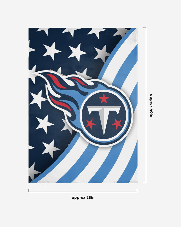 Tennessee Titans Americana Vertical Flag FOCO - FOCO.com