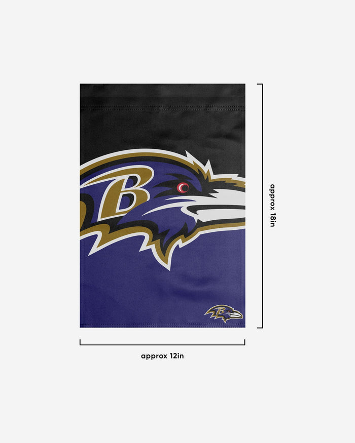 Baltimore Ravens Colorblock Helmet Garden Flag FOCO - FOCO.com