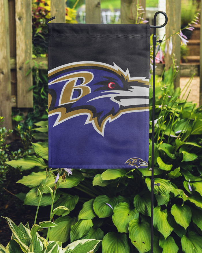 Baltimore Ravens Colorblock Helmet Garden Flag FOCO - FOCO.com