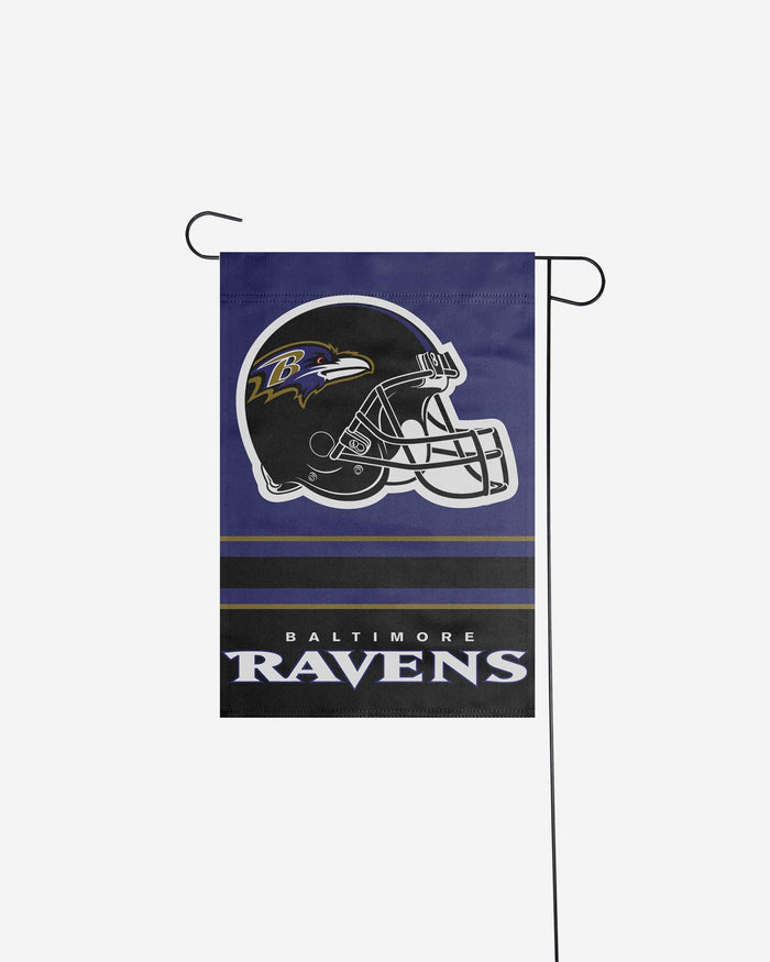 Baltimore Ravens Colorblock Helmet Garden Flag FOCO - FOCO.com