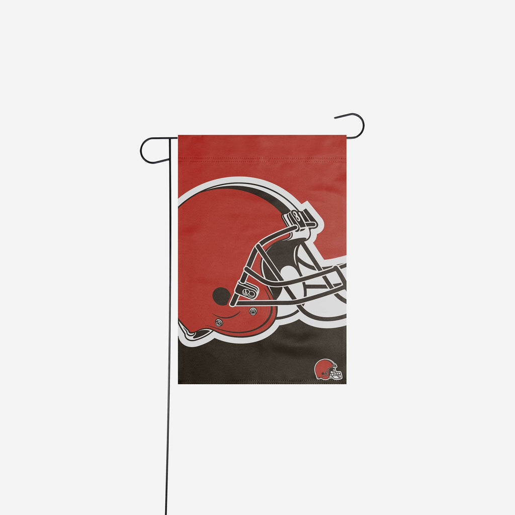 Cleveland Browns Colorblock Helmet Garden Flag FOCO - FOCO.com