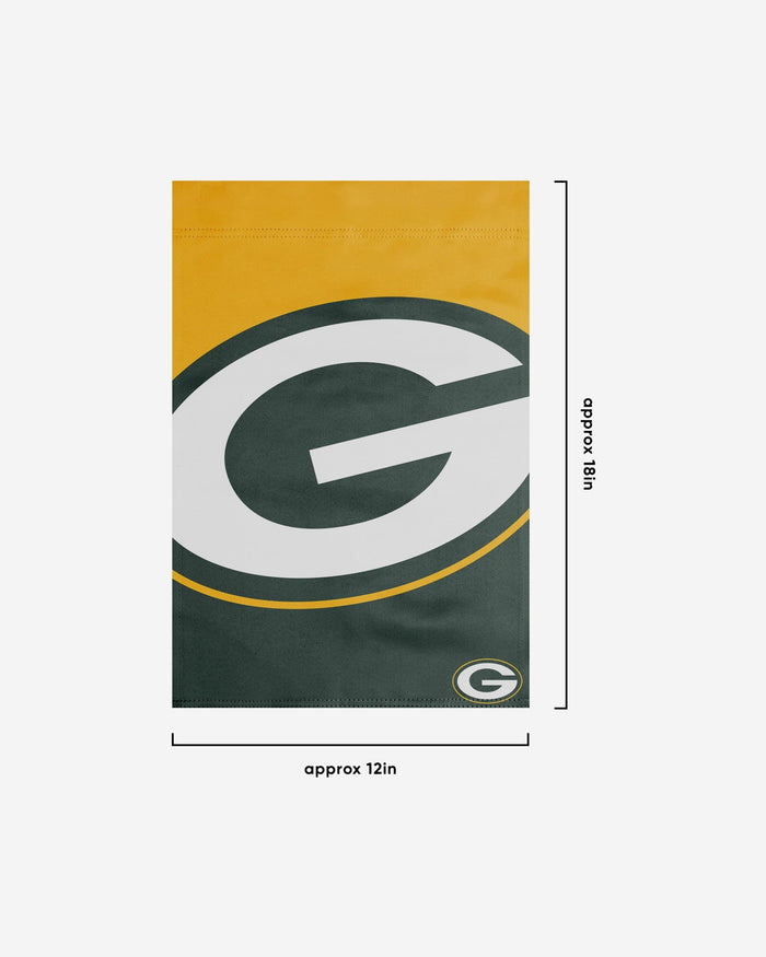 Green Bay Packers Colorblock Helmet Garden Flag FOCO - FOCO.com