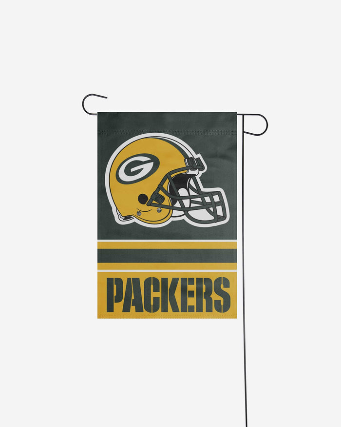 Green Bay Packers Colorblock Helmet Garden Flag FOCO - FOCO.com