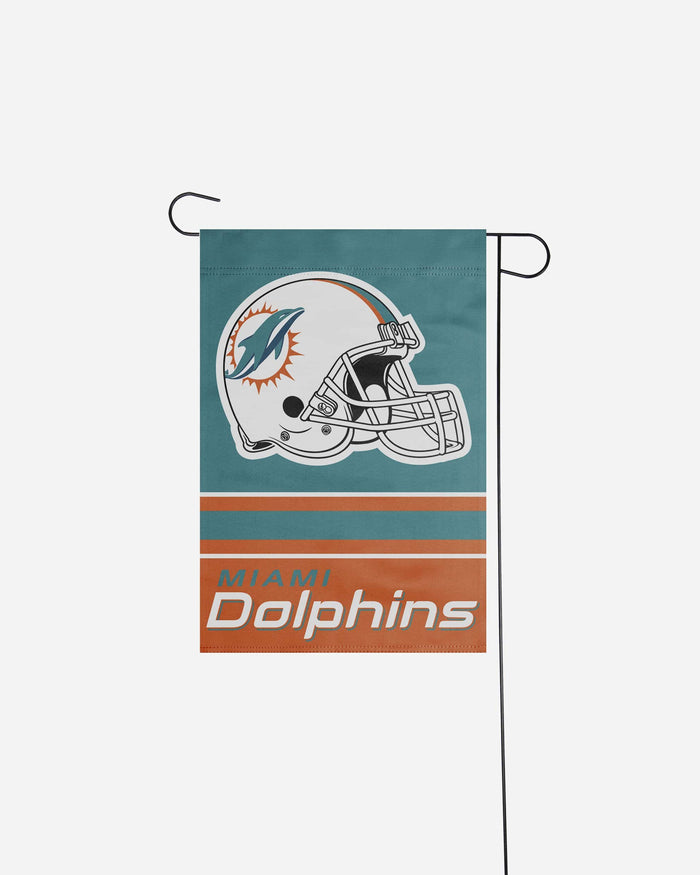 Miami Dolphins Colorblock Helmet Garden Flag FOCO - FOCO.com