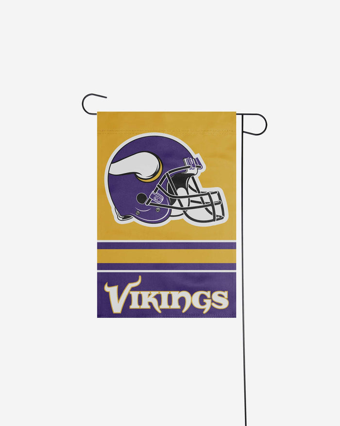 Minnesota Vikings Colorblock Helmet Garden Flag FOCO - FOCO.com
