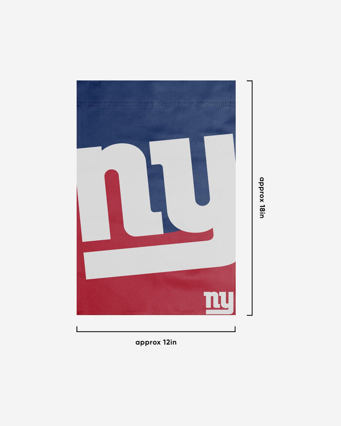New York Giants Colorblock Helmet Garden Flag FOCO - FOCO.com