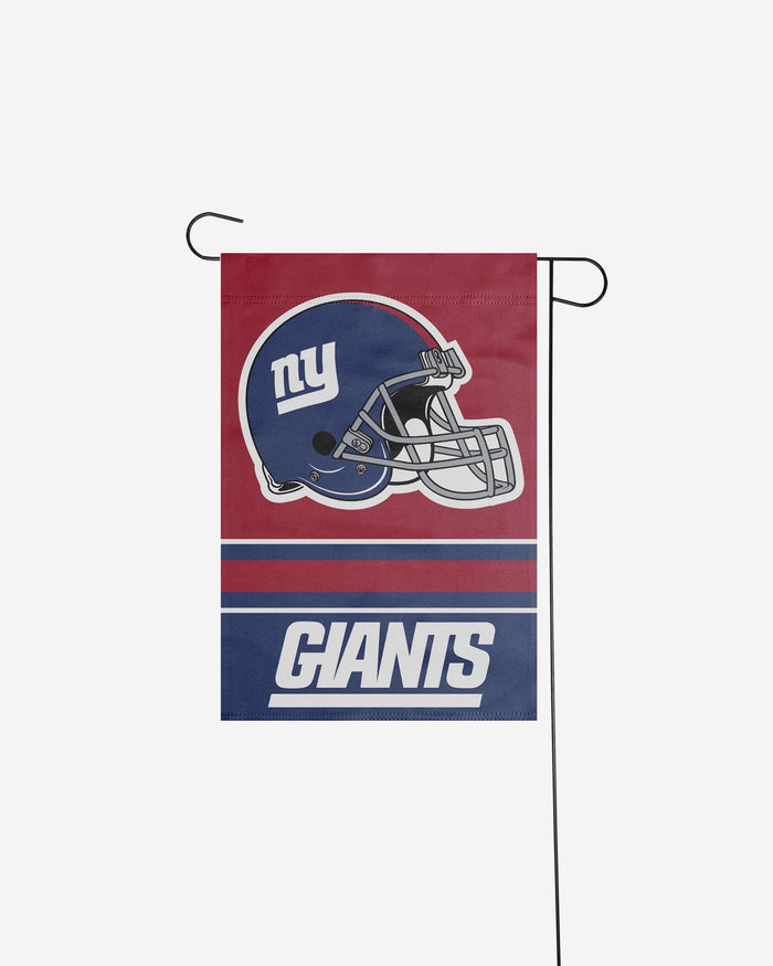New York Giants Colorblock Helmet Garden Flag FOCO - FOCO.com