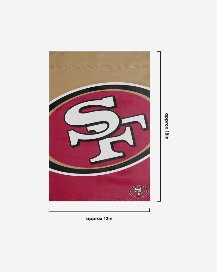 San Francisco 49ers Colorblock Helmet Garden Flag FOCO - FOCO.com