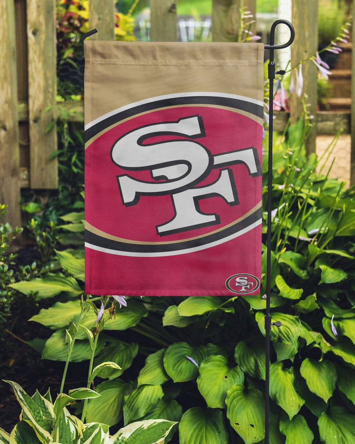 San Francisco 49ers Colorblock Helmet Garden Flag FOCO - FOCO.com