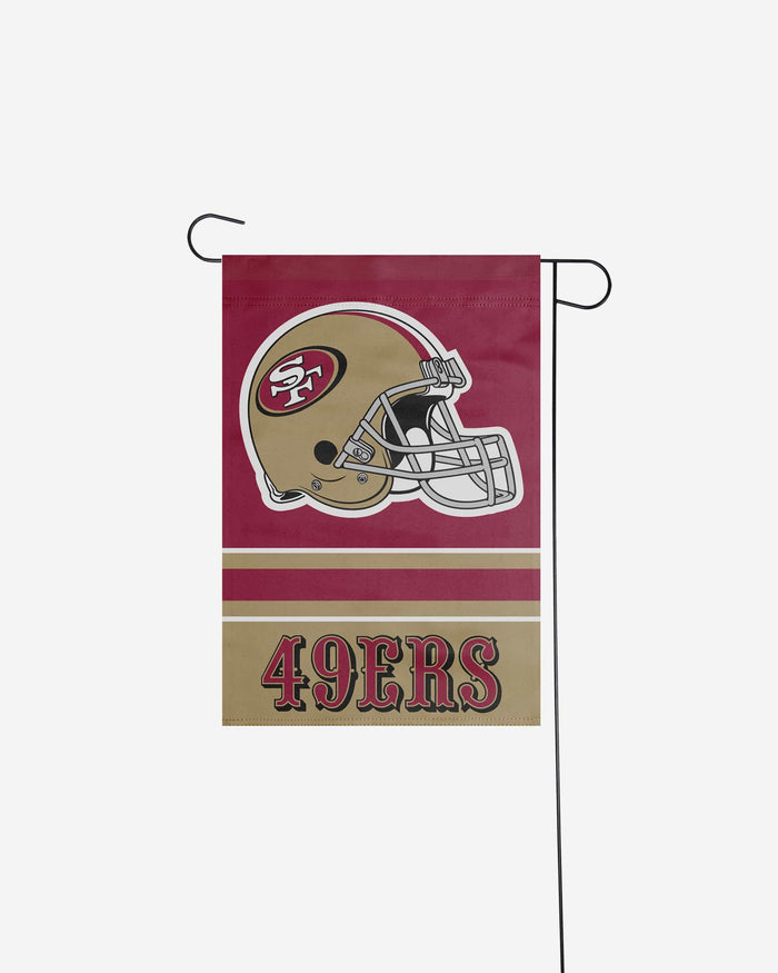 San Francisco 49ers Colorblock Helmet Garden Flag FOCO - FOCO.com